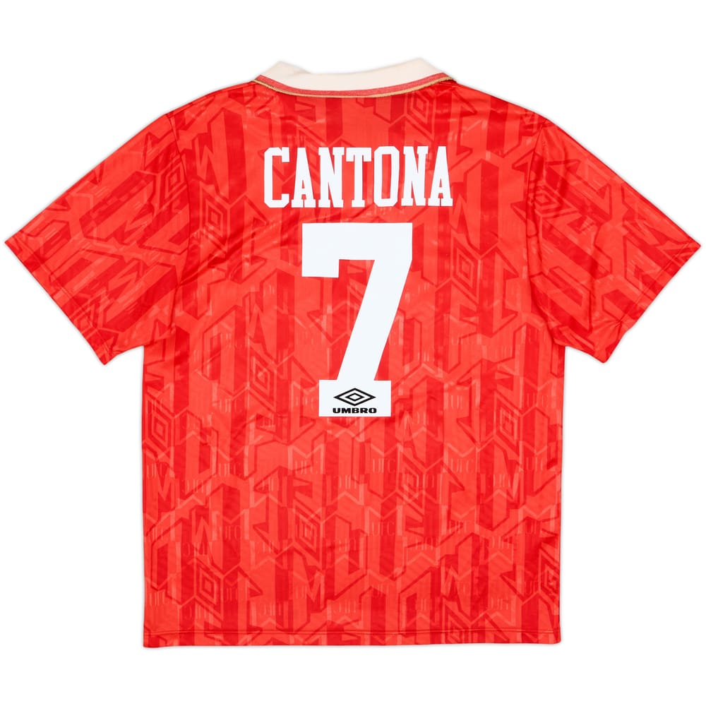 1992-94 Manchester United Home Shirt Cantona #7 - 6/10 - (L)