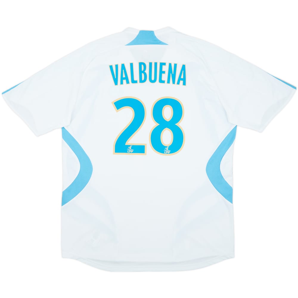 2007-08 Olympique Marseille Home Shirt Valbuena #28 - 8/10 - (XL)