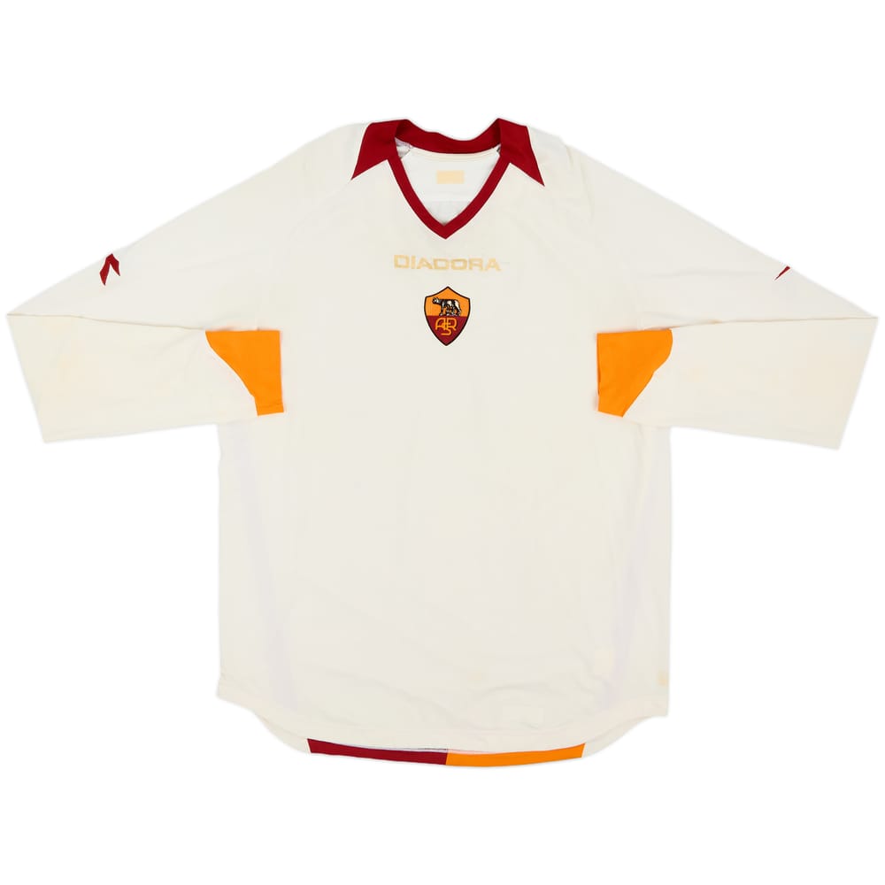 2006-07 Roma Away L/S Shirt - 4/10 - (XL)