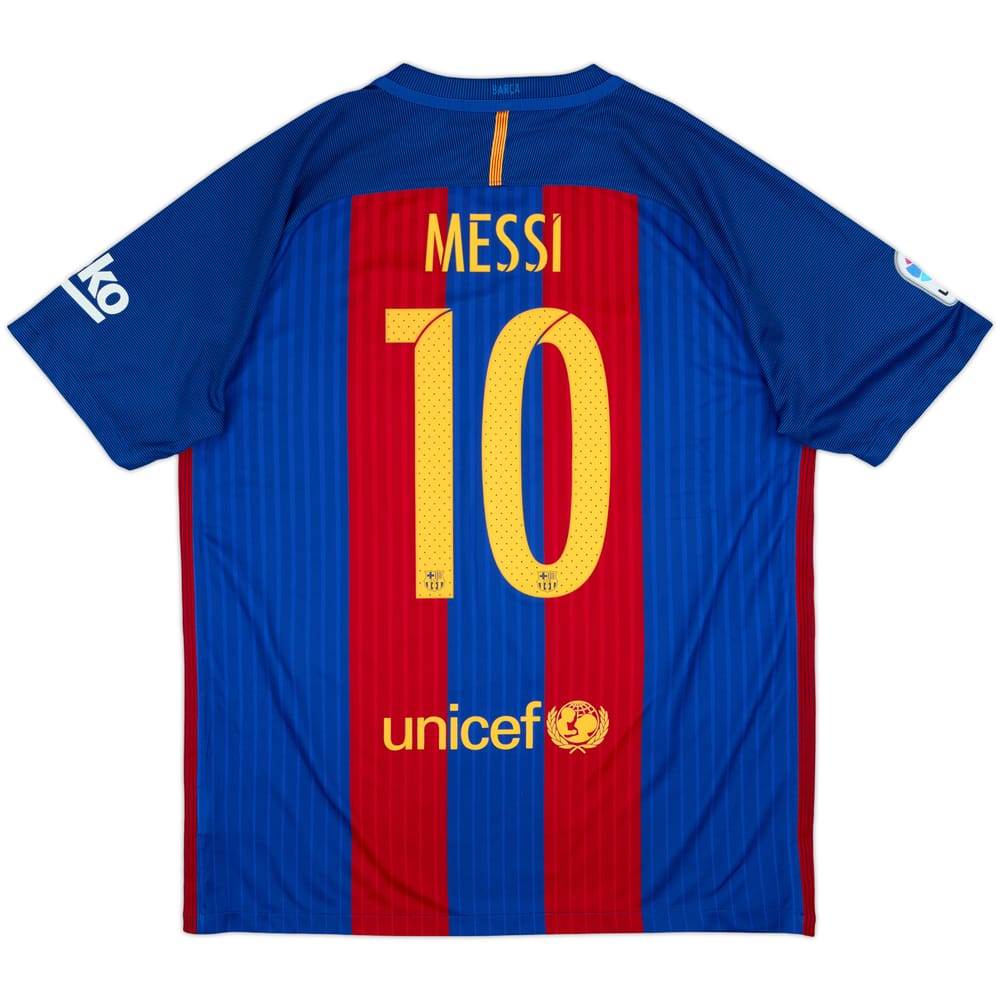 2016-17 Barcelona Home Shirt Messi #10 - 7/10 - (L)