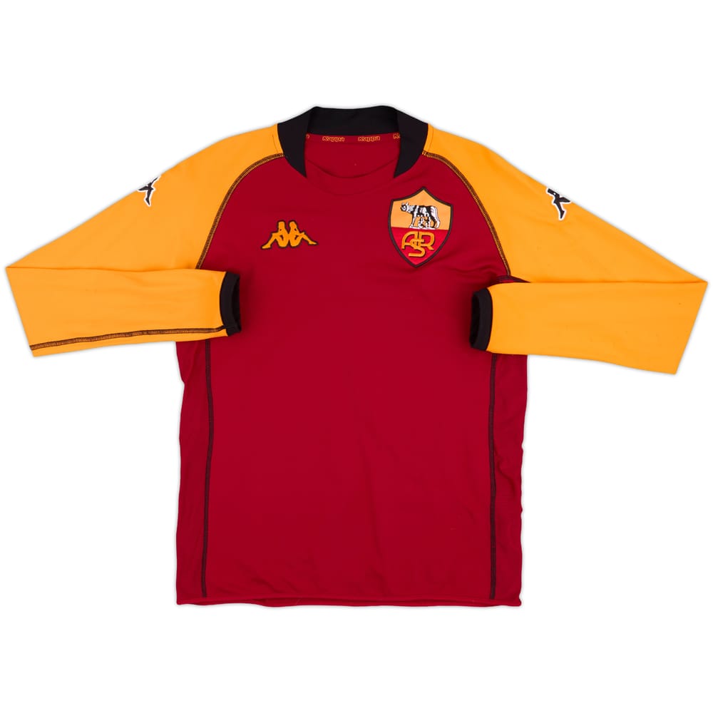 2002-03 Roma European Home L/S Shirt - 8/10 - (S)