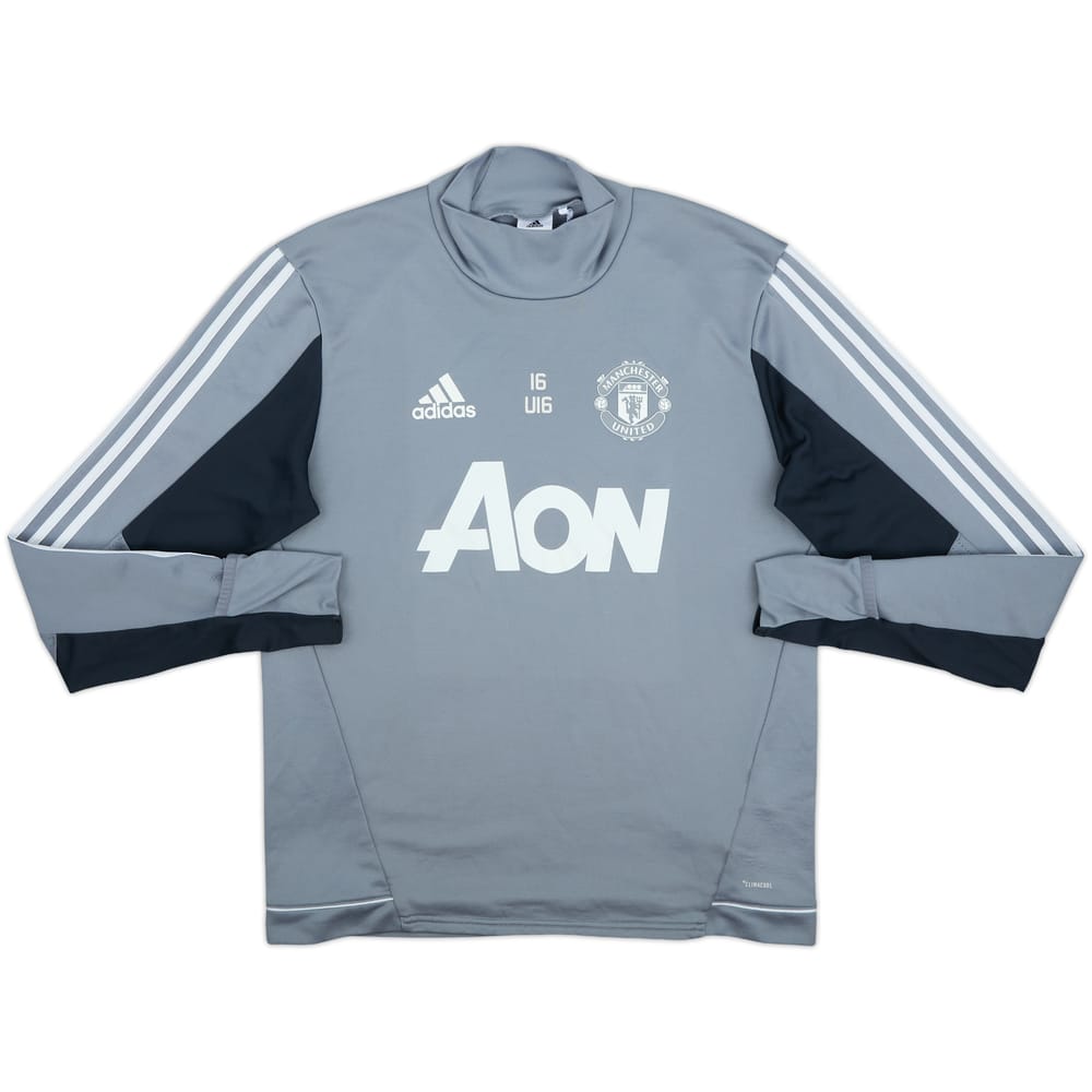 2017-18 Manchester United adidas Youth Issue Drill Top #16 - 7/10 - (M)