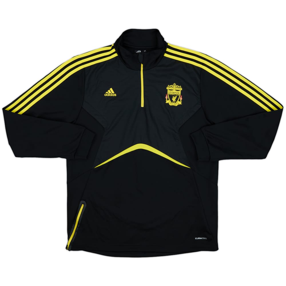 2010-11 Liverpool adidas 1/4 Zip Drill Top - 9/10 - (XL)