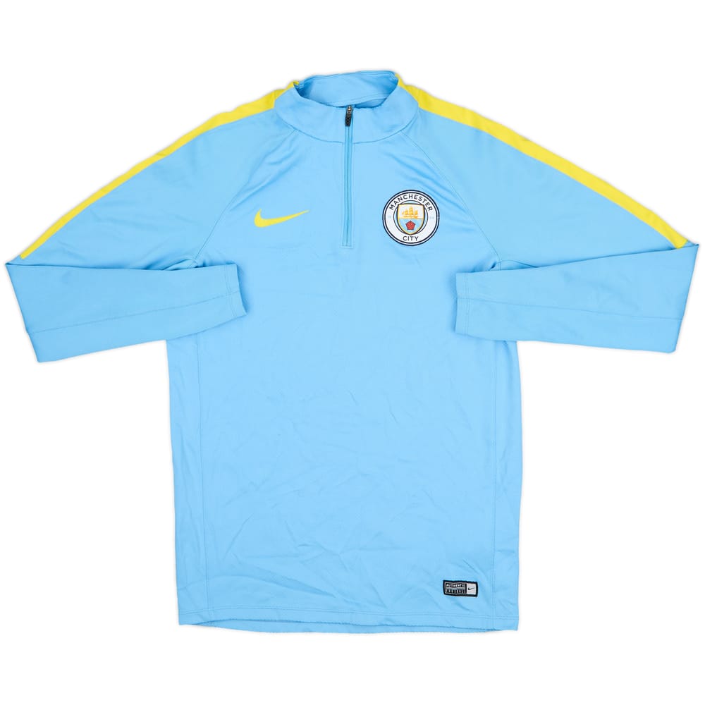 2016-17 Manchester City Nike 1/4 Zip Training Top - 8/10 - (S)