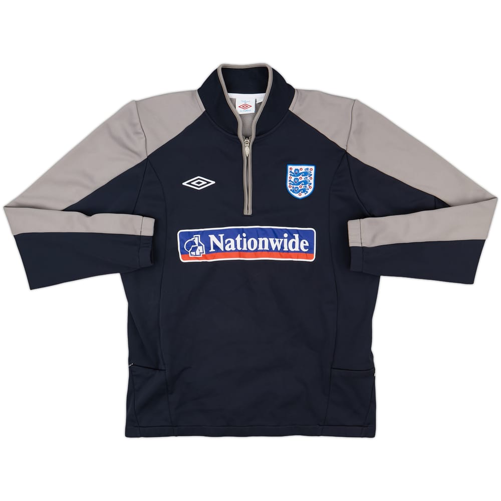 2009-10 England Umbro 1/4 Zip Drill Top - 8/10 - (L)