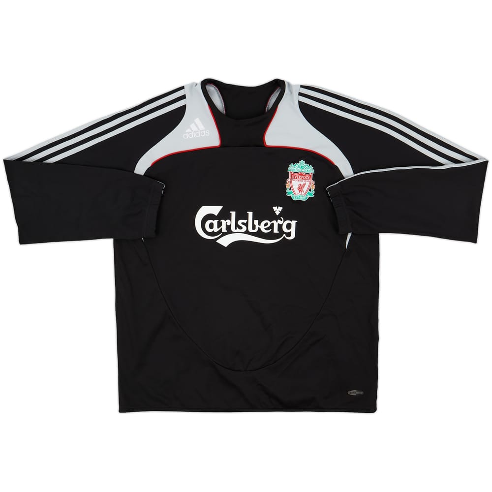 2008-09 Liverpool adidas Sweat Top - 8/10 - (L)