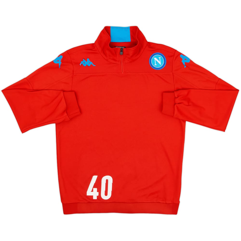 2015-16 Napoli Kappa Player Issue 1/4 Zip Drill Top #40 - 5/10 - (L)