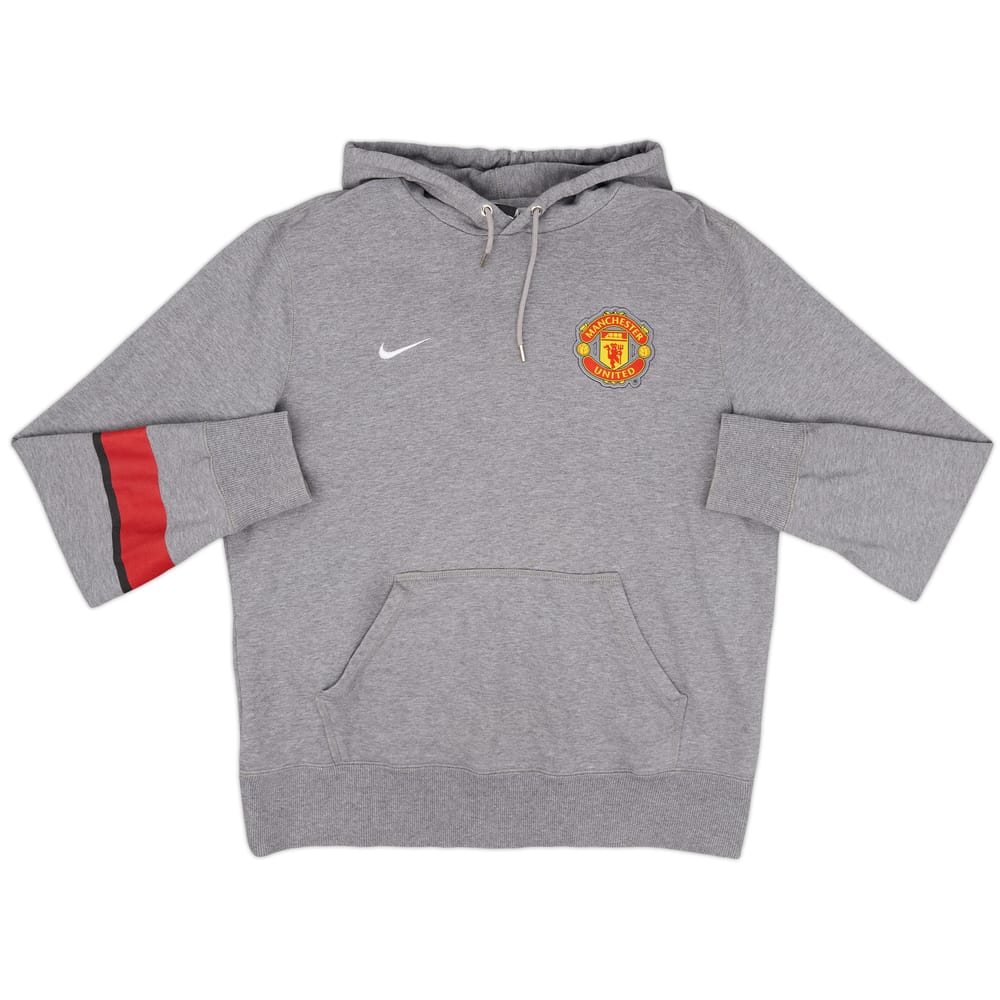 2012-13 Manchester United Nike Hooded Sweat Top - 8/10 - (L)