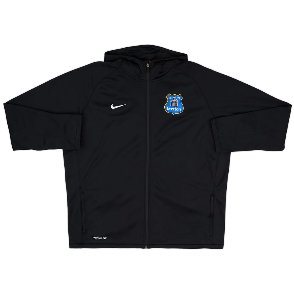 2013-14 Everton Nike Hooded Track Jacket - 10/10 - (XXL)