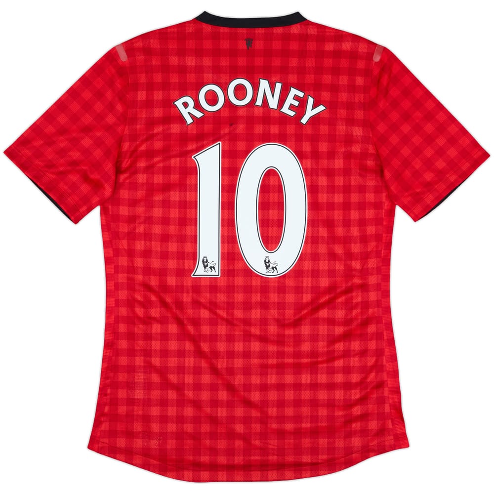 2012-13 Manchester United Player Issue Home Shirt Rooney #10 (L)