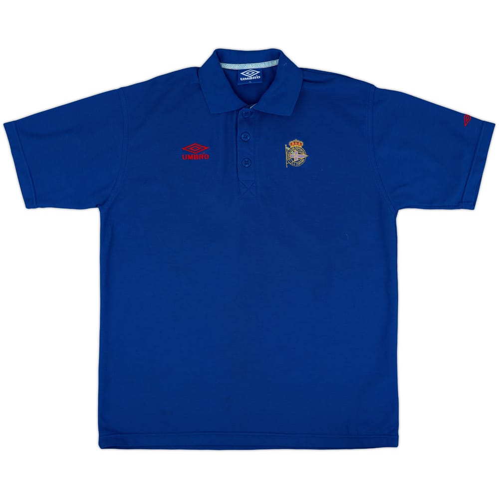 1996-97 Deportivo Umbro Polo Shirt - 8/10 - (XL)