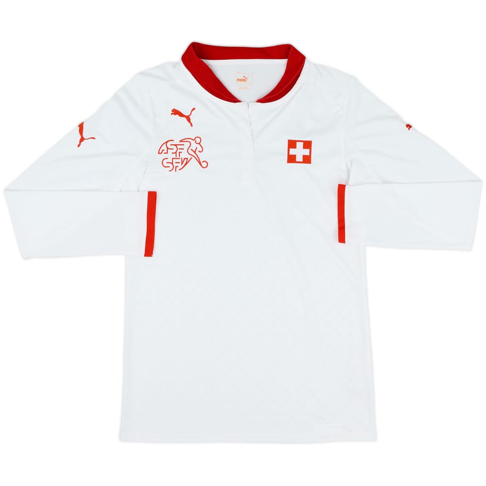 2012-14 Switzerland Away L/S Shirt - 8/10 - (M)