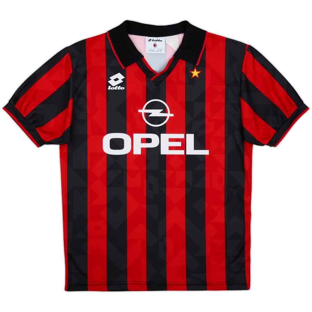 1995-96 AC Milan Basic Home Shirt - 9/10 - (M)