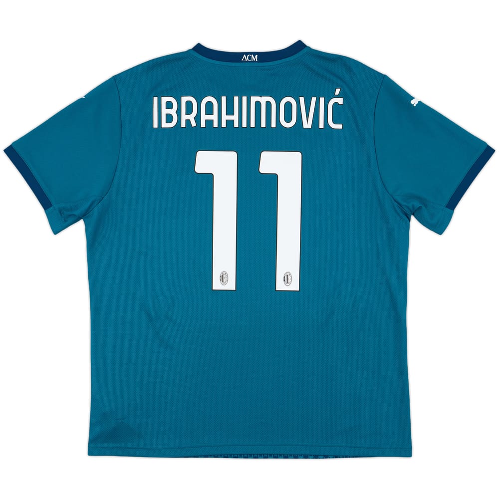 2020-21 AC Milan Third Shirt Ibrahimovic #11 - 8/10 - (XL)