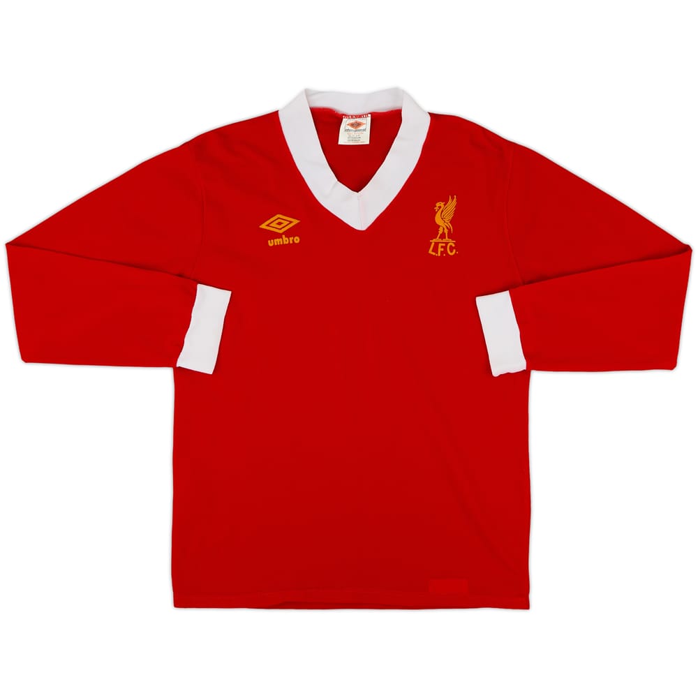 1976-79 Liverpool Home L/S Shirt - 8/10 - (M)