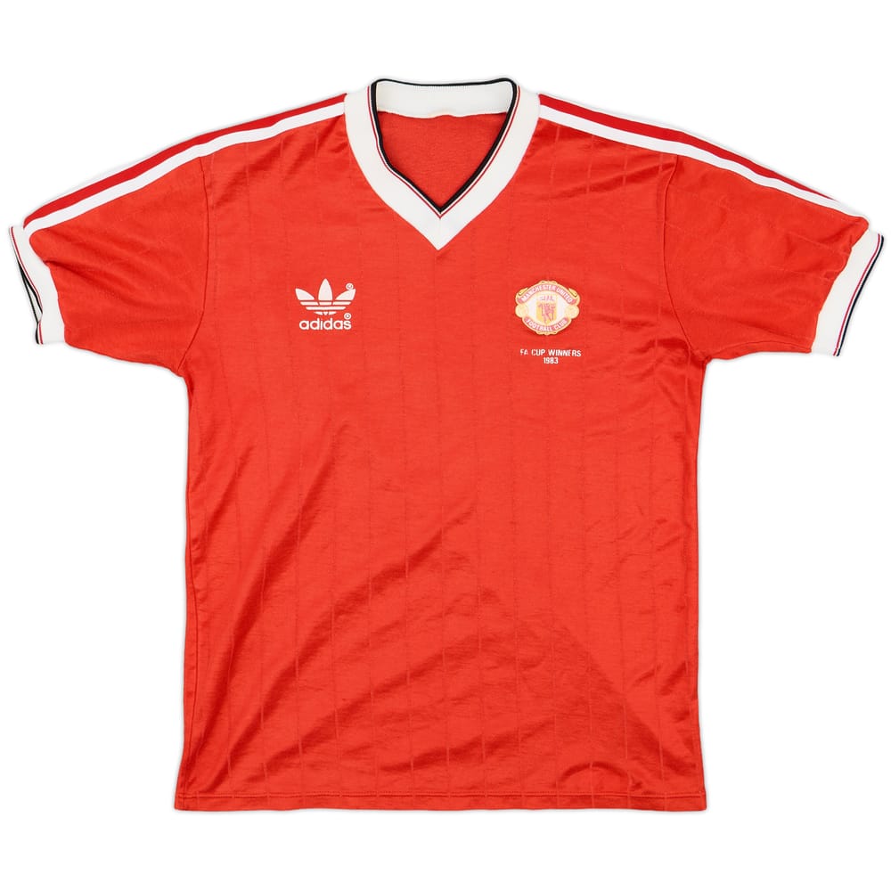 1982-84 Manchester United 'FA Cup Winners' Home Shirt - 8/10 - (M)