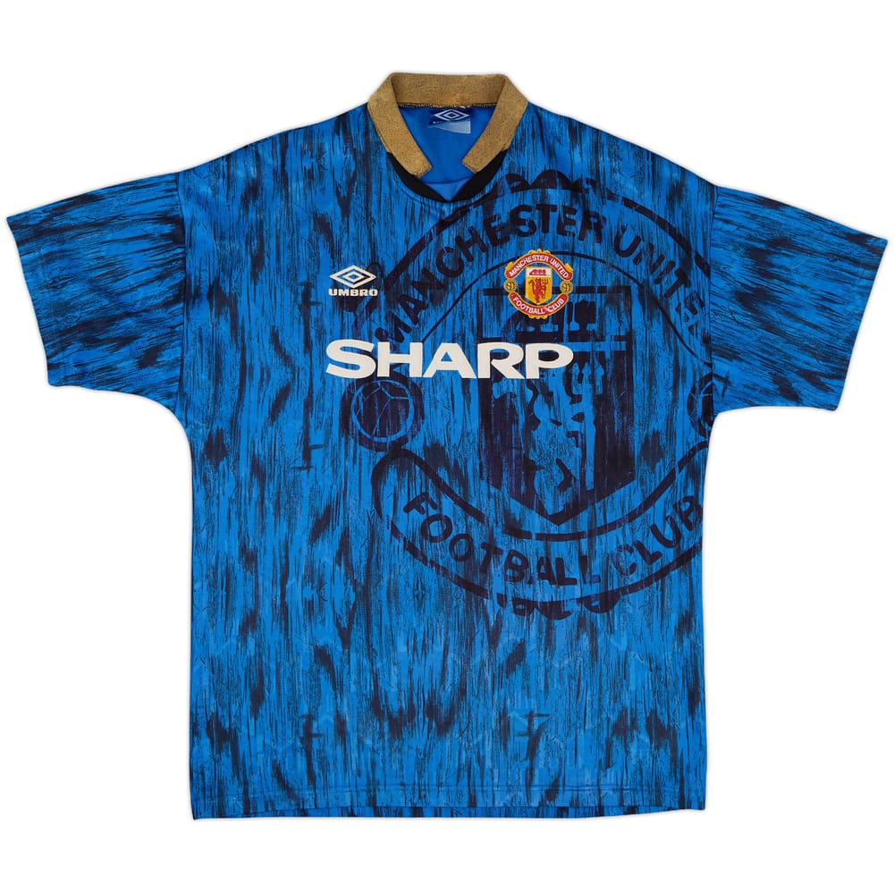 1992-93 Manchester United Away Shirt - 5/10 - (XL)