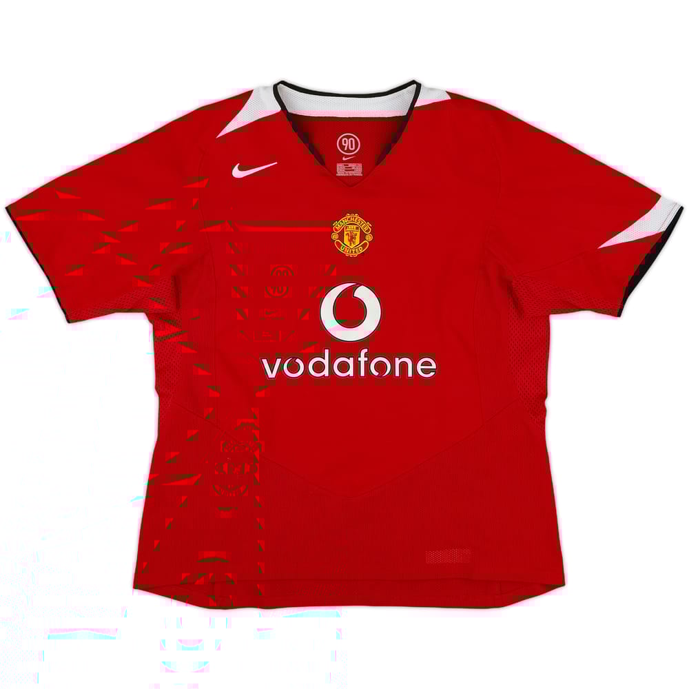 2004-06 Manchester United Home Shirt - 8/10 - (Women's L)
