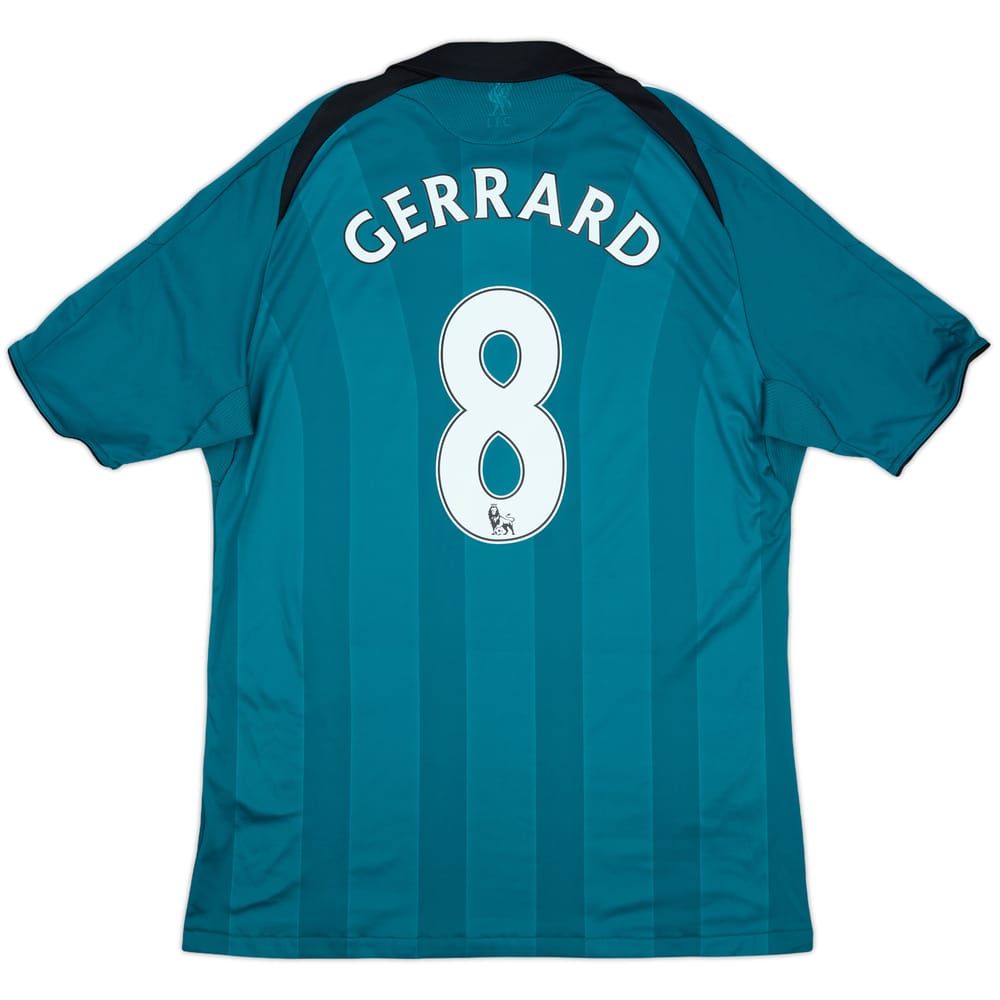 2008-09 Liverpool Third Shirt Gerrard #8 - 8/10 - (L)