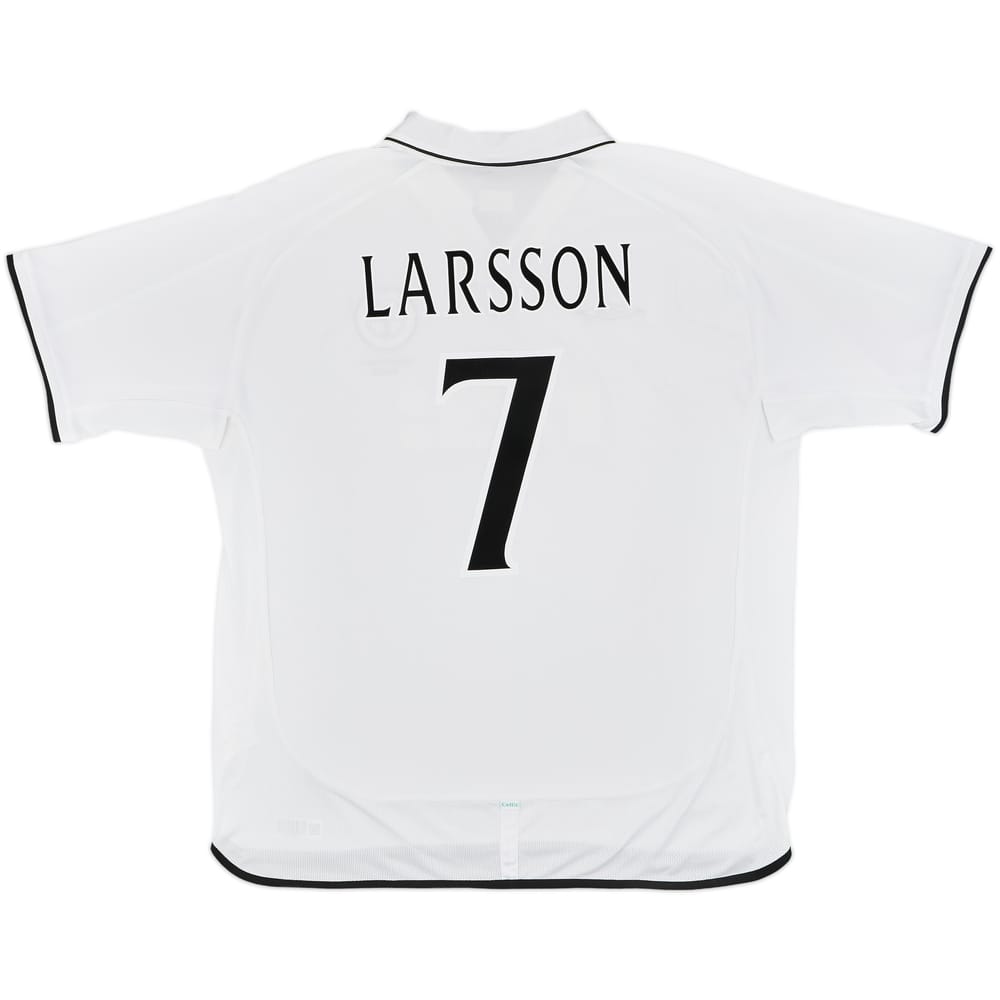 2001-02 Celtic Away Shirt Larsson #7 - 8/10 - (3XL)