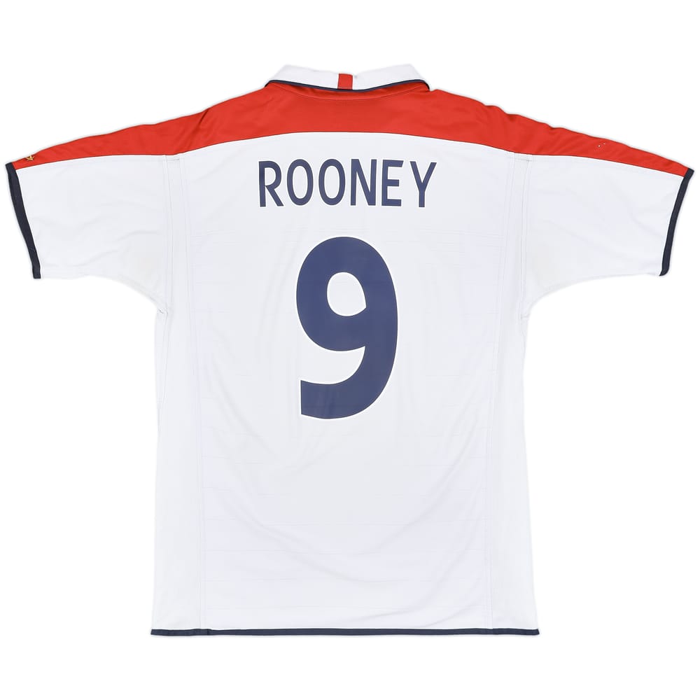 2003-05 England Home Shirt Rooney #9 - 6/10 - (L)