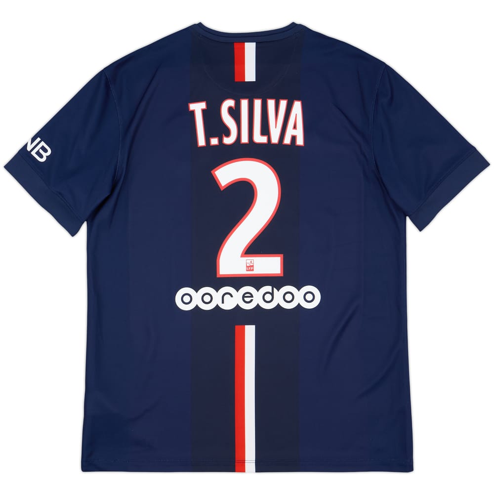 2014-15 Paris Saint-Germain Home Shirt T.Silva #2 - 8/10 - (L)