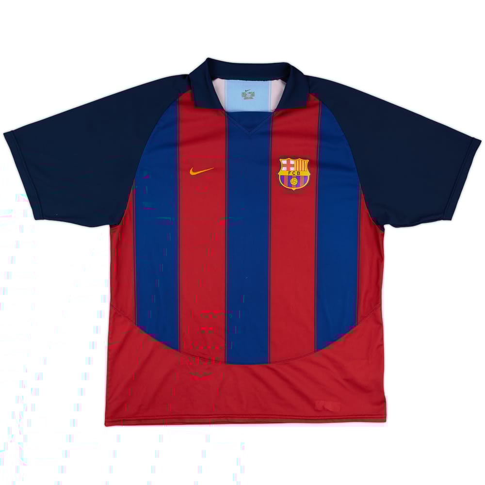2003-04 Barcelona Basic Home Shirt - 7/10 - (XL)