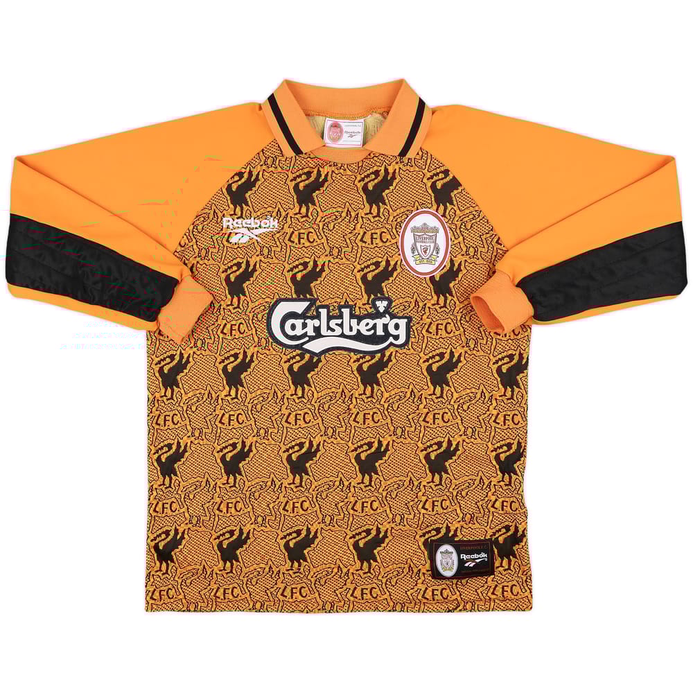 1996-97 Liverpool GK Shirt - 8/10 - (XL.Boys)