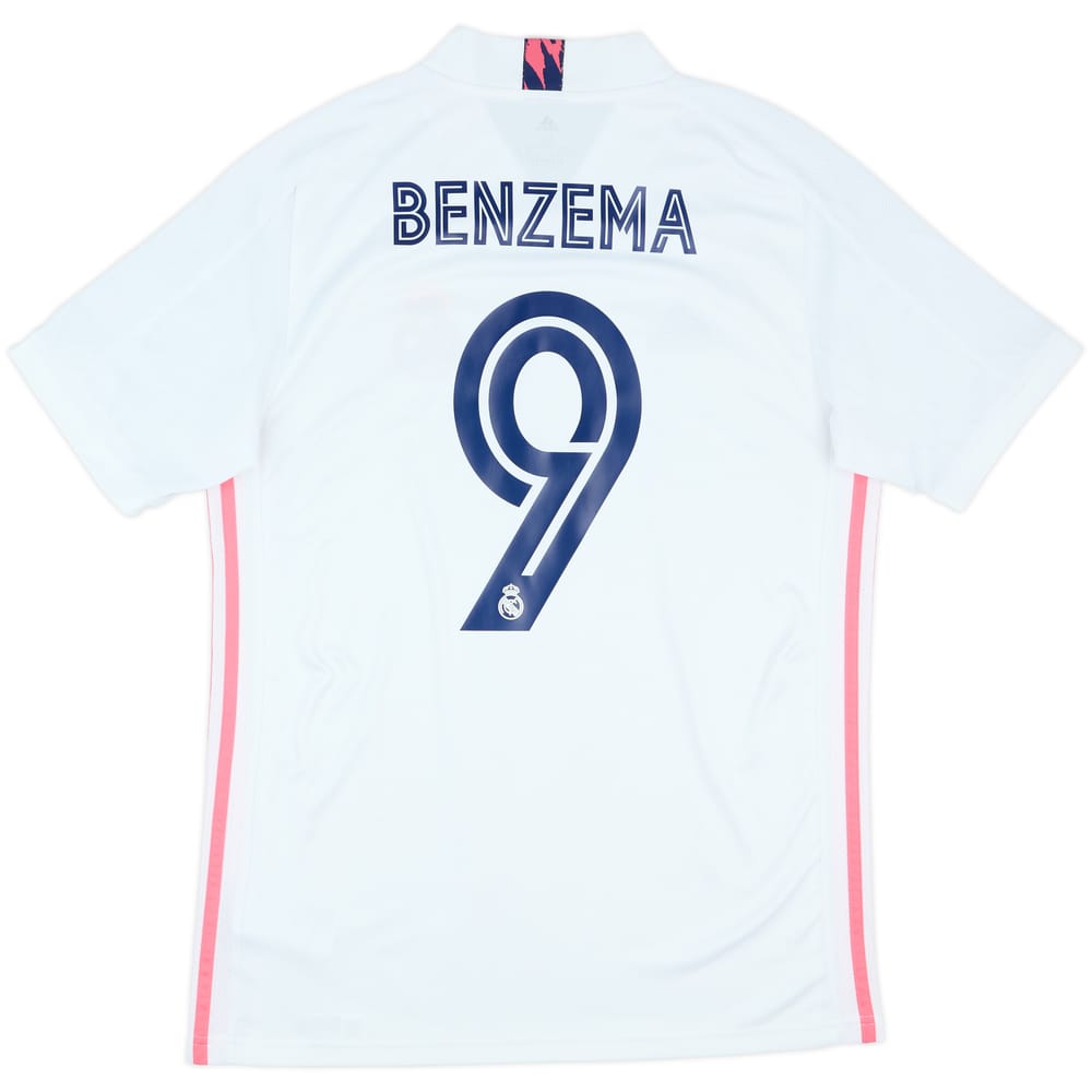 2020-21 Real Madrid Home Shirt Benzema #9 - 9/10 - (M)