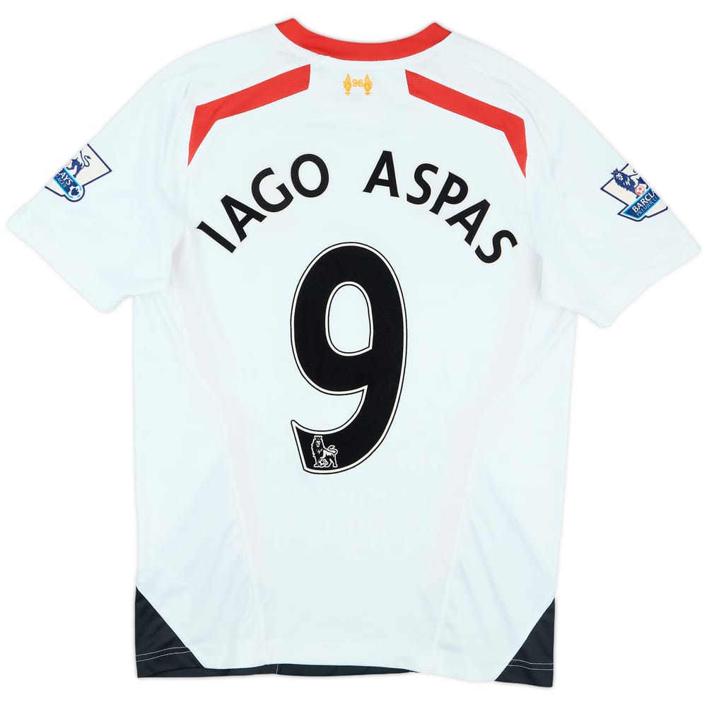 2013-14 Liverpool Away Shirt Iago Aspas #9 - 9/10 - (S)