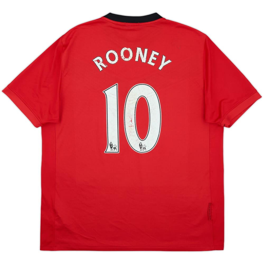 2009-10 Manchester United Home Shirt Rooney #10 - 5/10 - (XL)