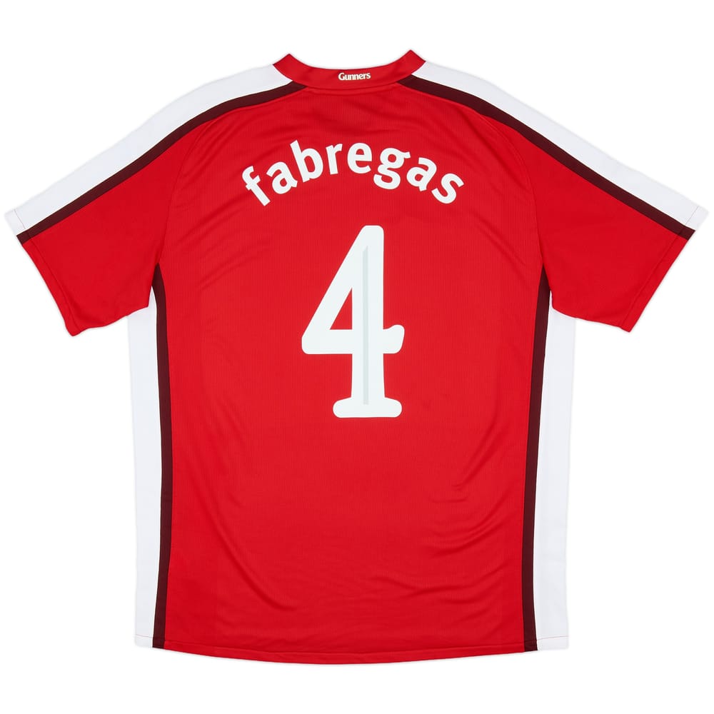 2008-10 Arsenal Home Shirt Fabregas #4 - 6/10 - (L)