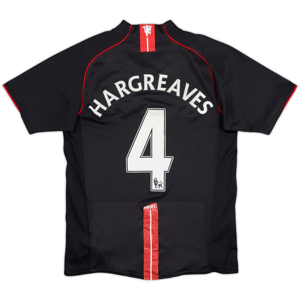 Camiseta de visitante del Manchester United 2007-08 Hargreaves #4 - 5/10 - (S)