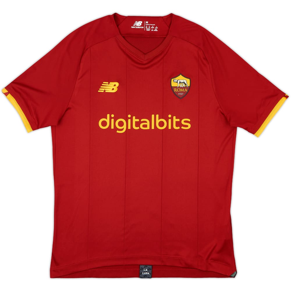 2021-22 Roma Home Shirt - 9/10 - (M)