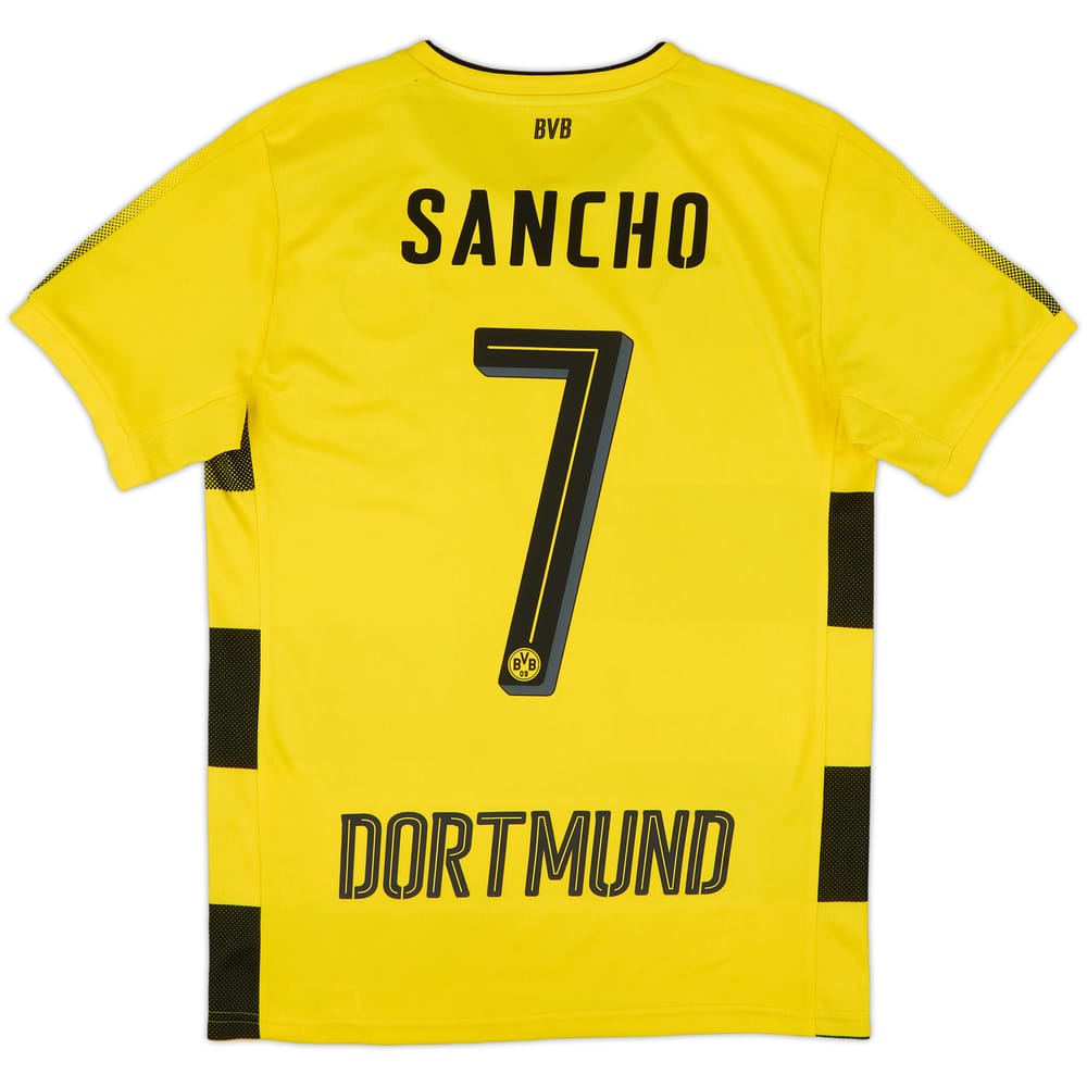 2017-18 Borussia Dortmund Home Shirt Sancho #7 - 9/10 - (S)