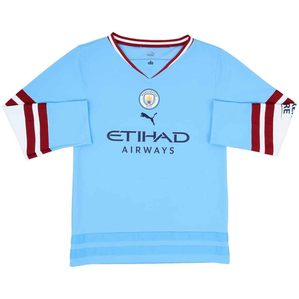 2022-23 Manchester City Puma Oversized Winter Jersey - 8/10 - (S)