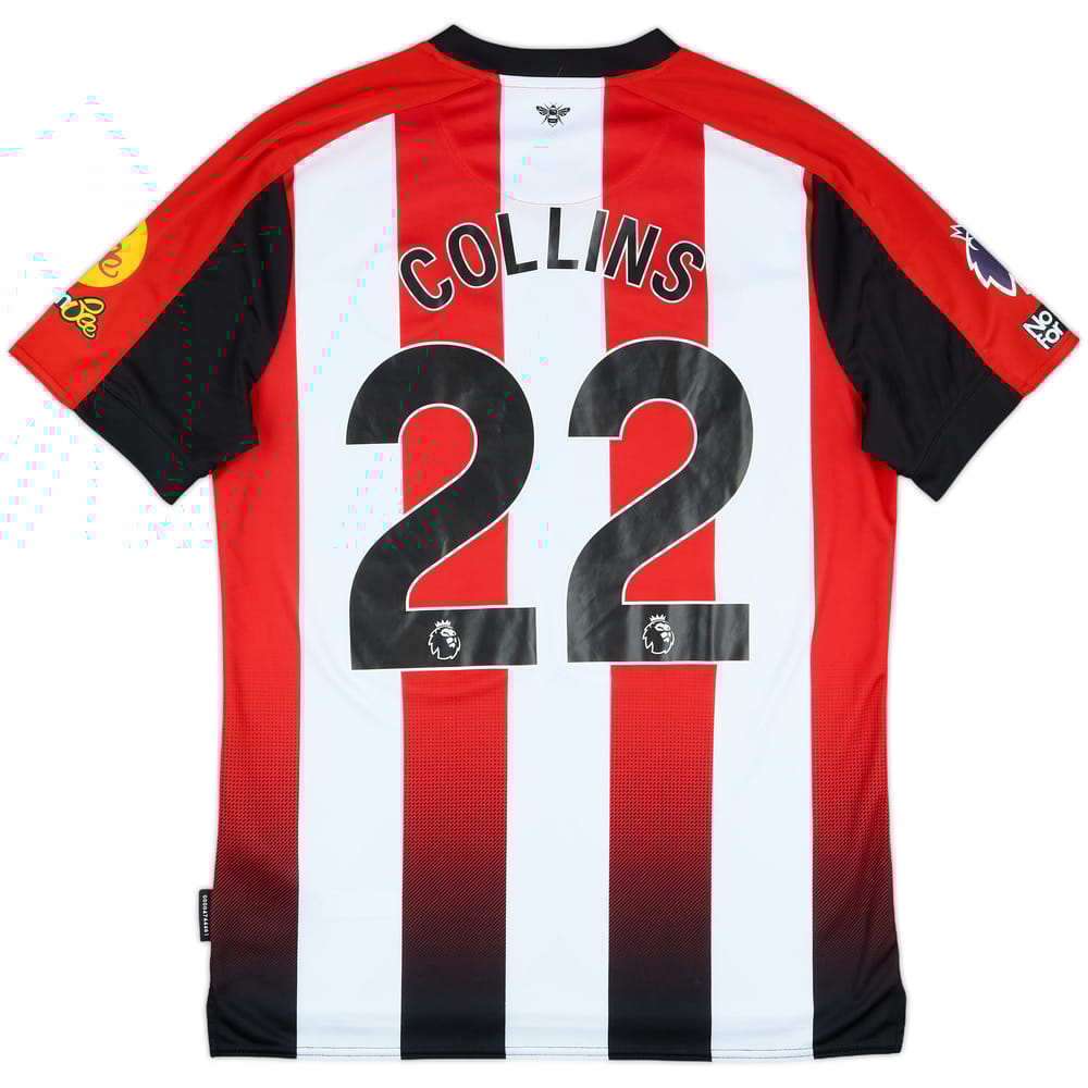 2024-25 Brentford Match Issue Home Shirt Collins #22