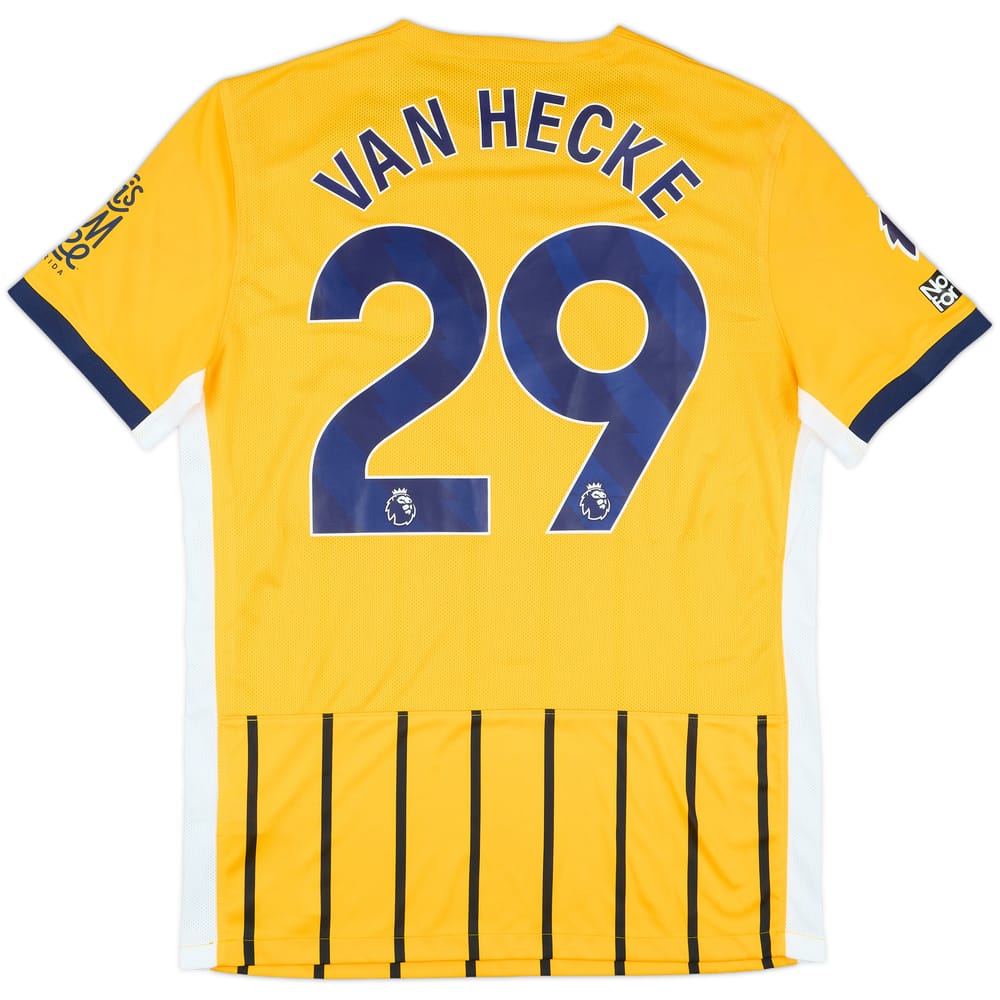 2024-25 Brighton Match Issue Away Shirt van Hecke #29