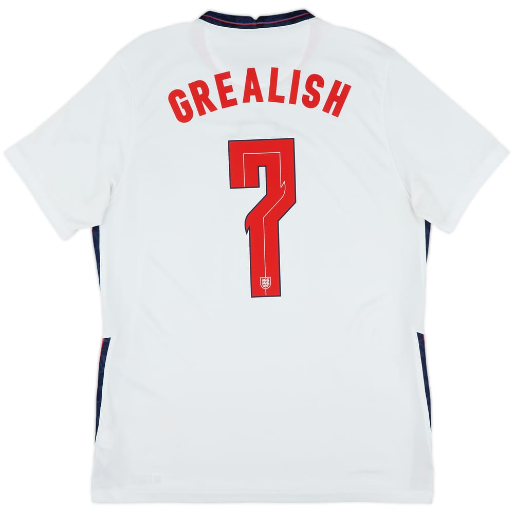 2020-22 England Home Shirt Grealish #7 - 6/10 - (L)