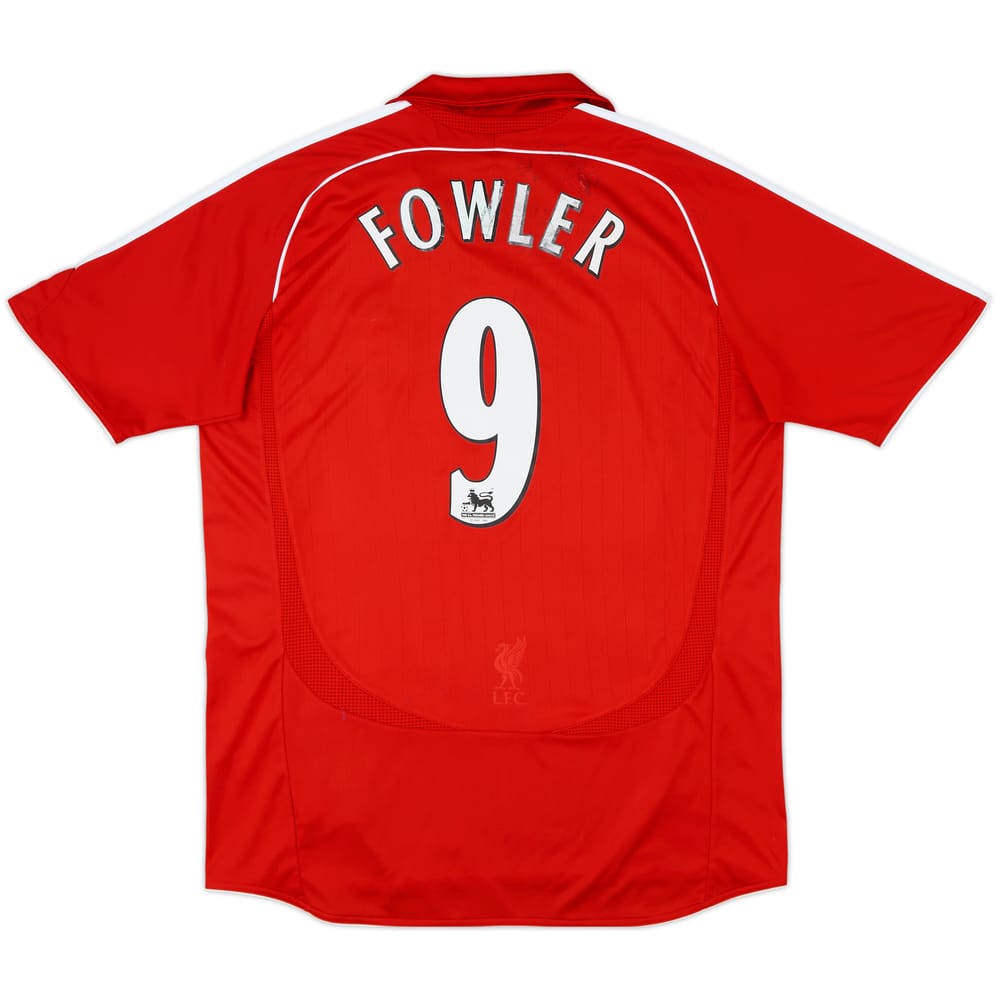 2006-08 Liverpool Home Shirt Fowler #9 - 5/10 - (L)