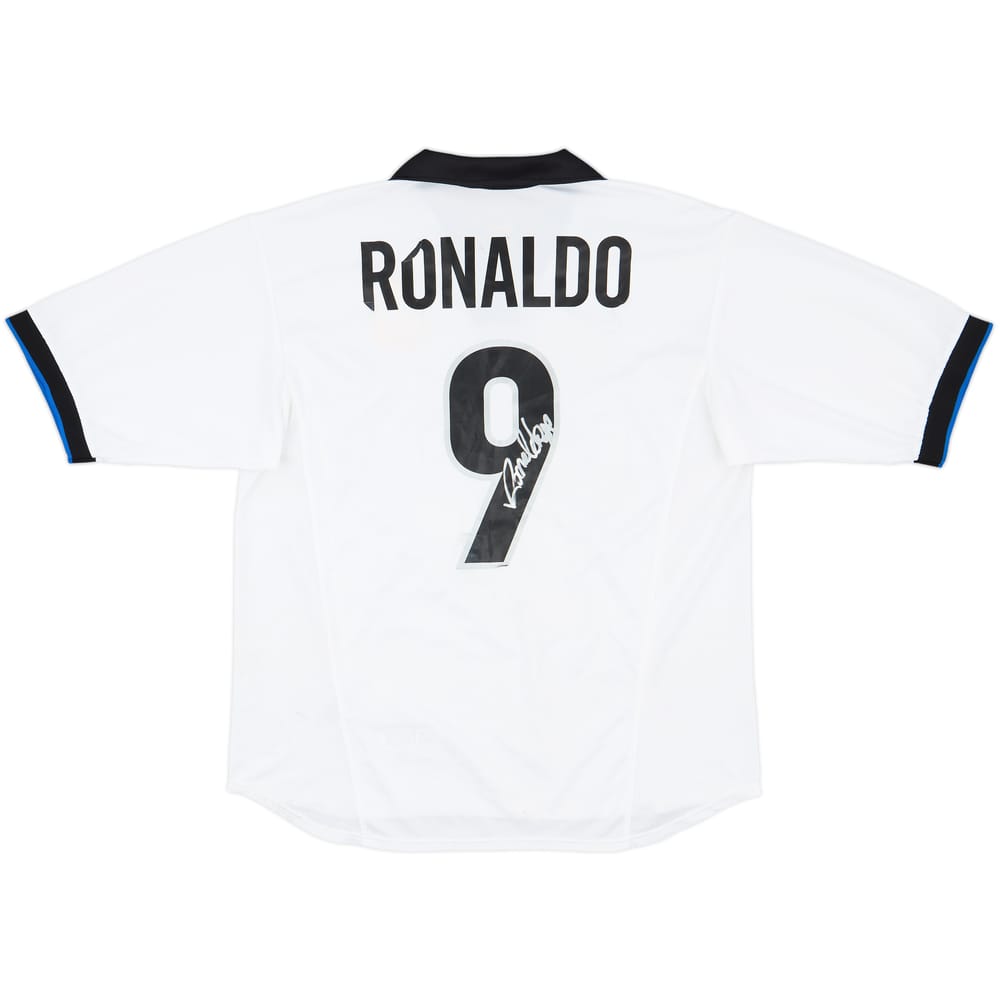 1998-99 Inter Milan Signed Away Shirt Ronaldo #9 - 5/10 - (L)