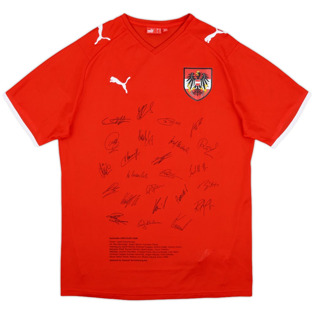 2008-09 Austria 'Signed' Home Shirt - 10/10 - (M)
