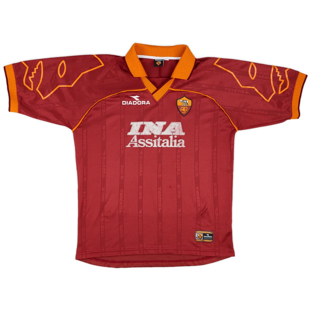 1999-00 Roma Home Shirt - 6/10 - (XL)