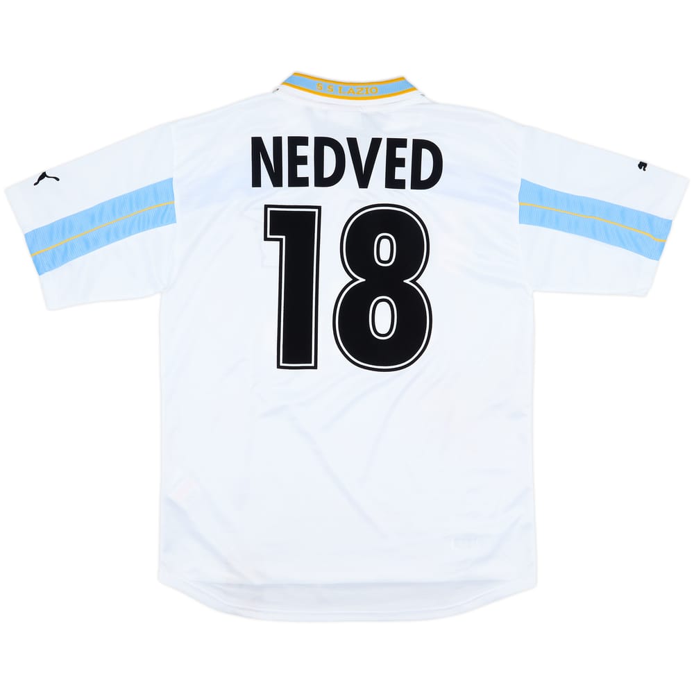 1999-00 Lazio Centenary Home Shirt Nedved #18 - 8/10 - (XL)