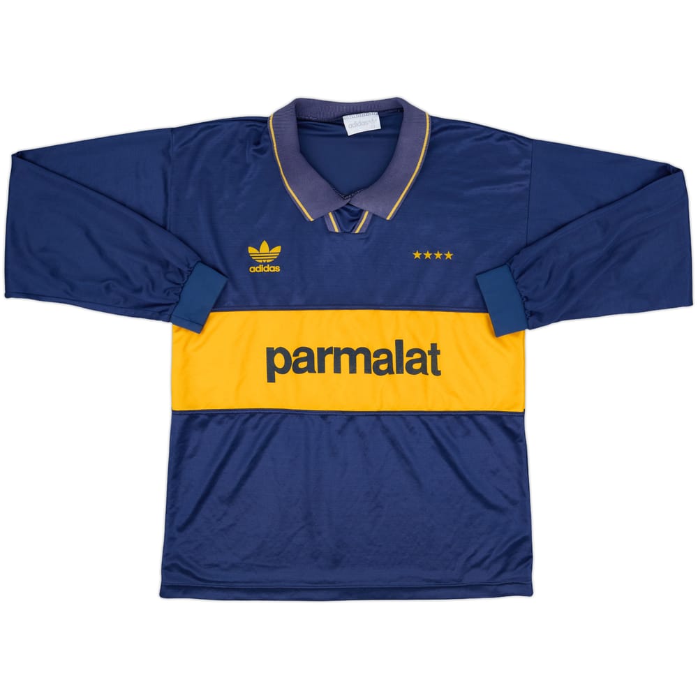 1992-93 Boca Juniors Cup Home L/S Shirt - 8/10 - (M/L)