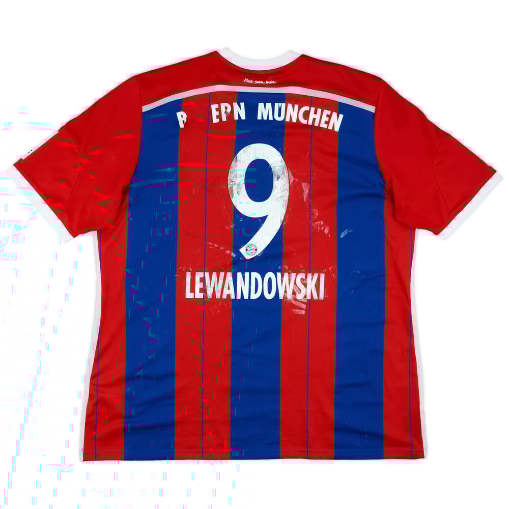 2014-15 Bayern Munich Home Shirt Lewandowski #9 - 3/10 - (XXL)