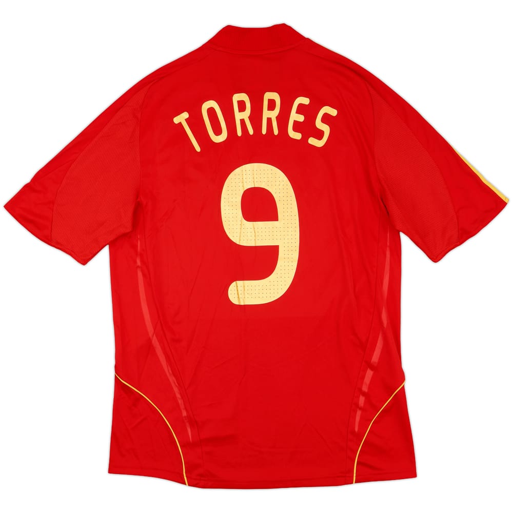 2007-09 Spain Home Shirt Torres #9 - 7/10 - (L)