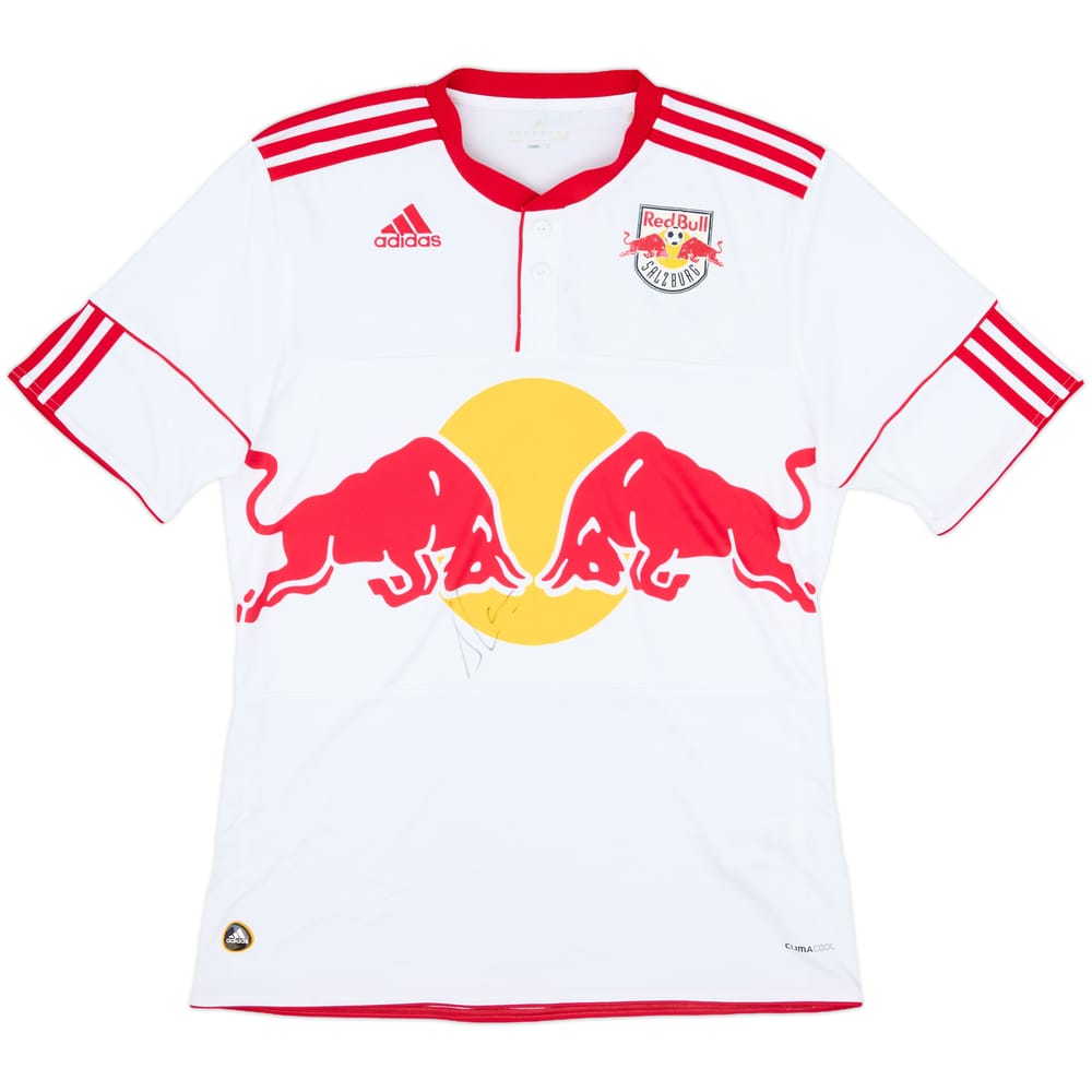 2010-12 Red Bull Salzburg Signed Home Shirt - 6/10 - (M)