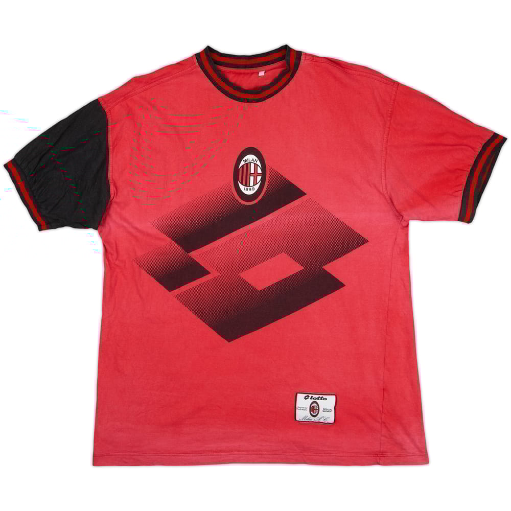 1994-95 AC Milan Lotto Cotton Tee - 6/10 - (M)
