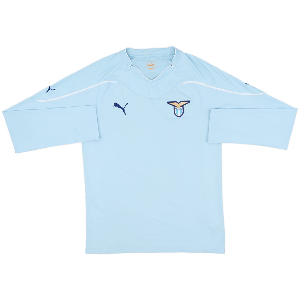 2010-11 Lazio Home L/S Shirt - 4/10 - (XL)